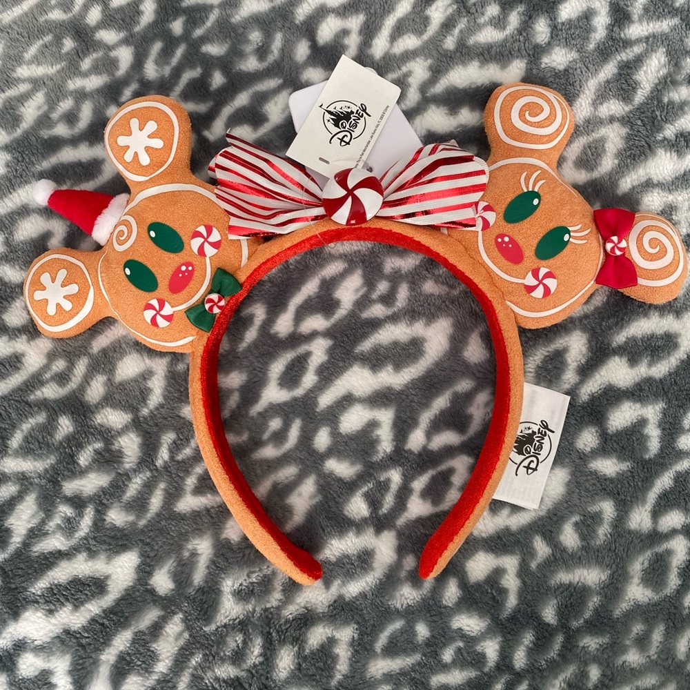 🏰 Disney Parks Minnie Mouse Gingerbread Ears FIRM